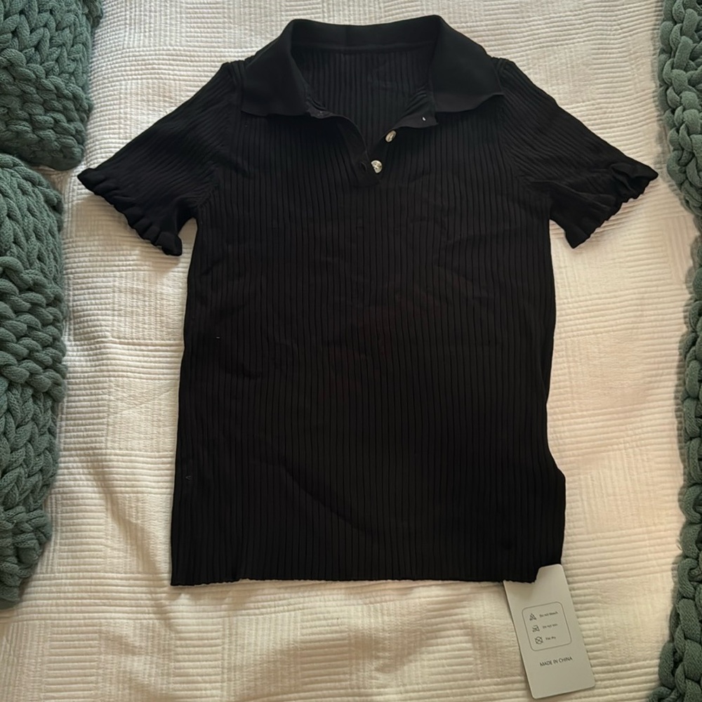 Knot polo top
